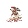 Clearance Enesco Gift Highland Glen Dog on Sled Fig