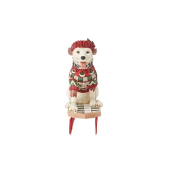 Clearance Enesco Gift Highland Glen Dog on Sled Fig