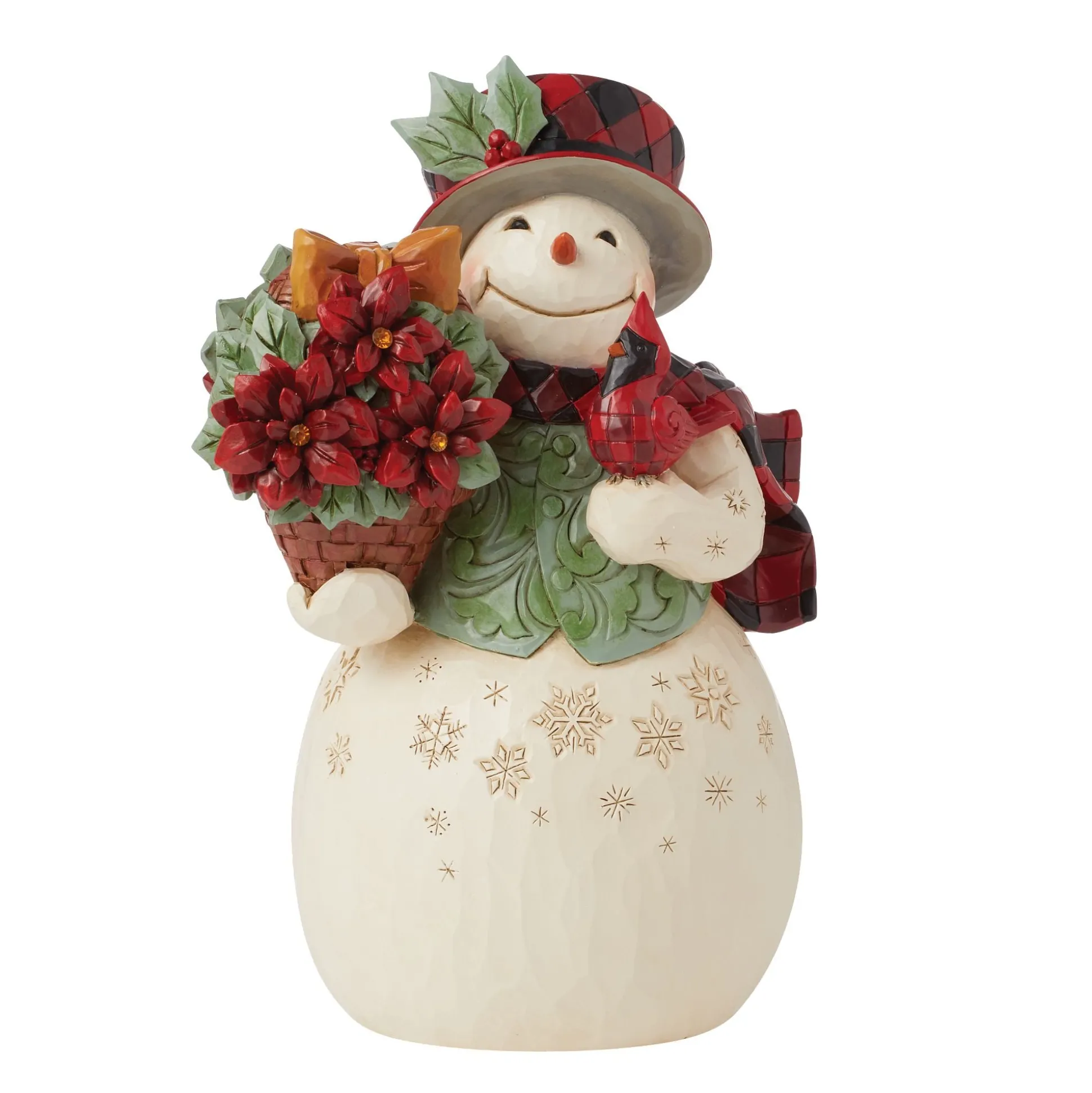 Outlet Enesco Gift Highland Glen Snowman Bskt Fig