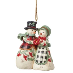Fashion Enesco Gift Highland Glen Snwmn Mr&Mrs Orn