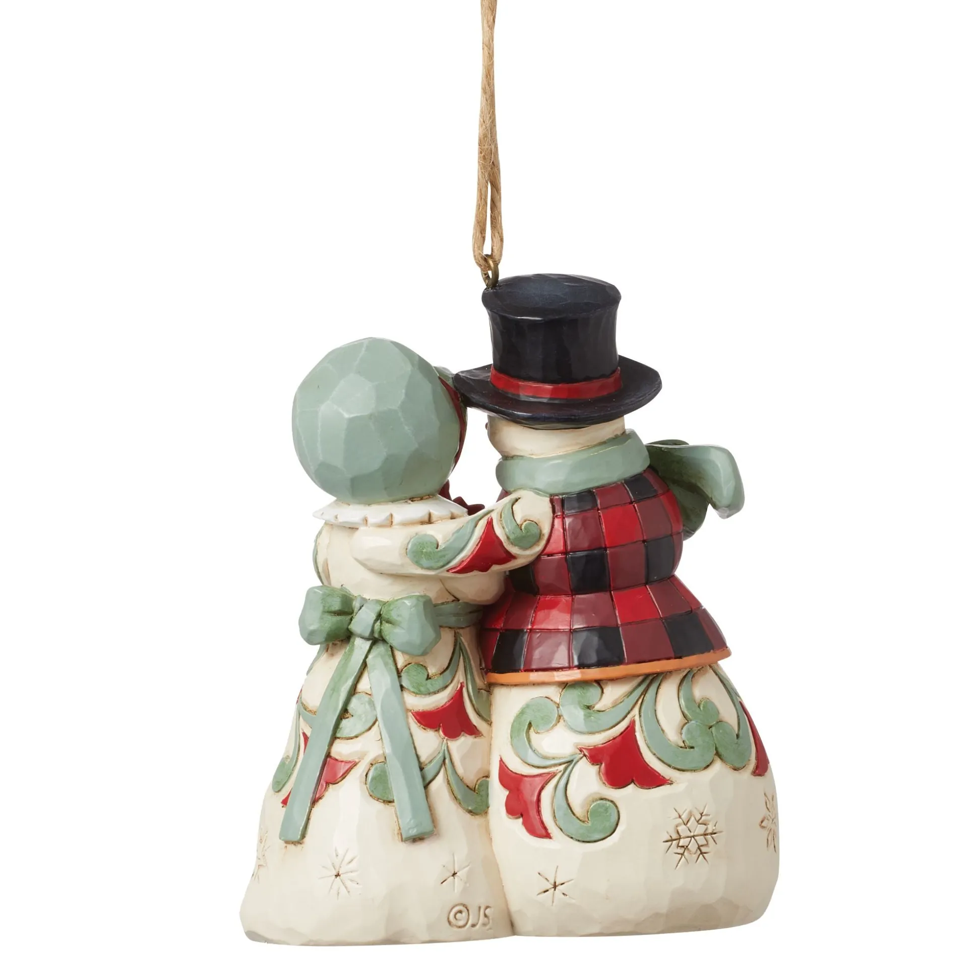 Fashion Enesco Gift Highland Glen Snwmn Mr&Mrs Orn
