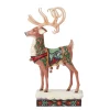 New Enesco Gift Holiday Manor Reindeer Fig