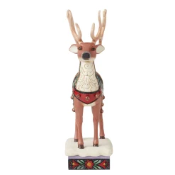 New Enesco Gift Holiday Manor Reindeer Fig