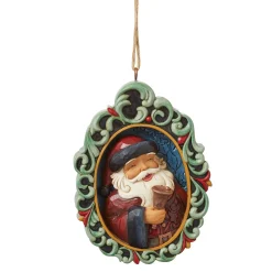 Outlet Enesco Gift Holiday Manor Santa Ornament