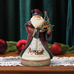 Clearance Enesco Gift Holiday Manor Santa Sled Fig