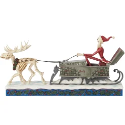 New Enesco Gift Jack Skeleton Sleigh
