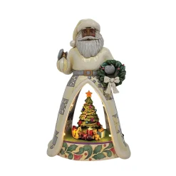 Clearance Enesco Gift LED Santa Open Scene with Anim