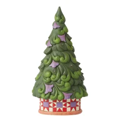 Fashion Enesco Gift LED Tree Star Pattern Base