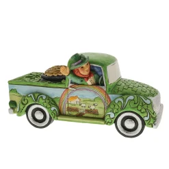 Discount Enesco Gift Leprechaun in Green Truck