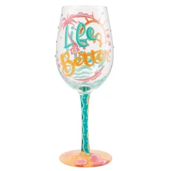 Store Enesco Gift Life At TheBeach Wine Glass