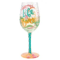 Store Enesco Gift Life At TheBeach Wine Glass