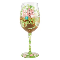 Clearance Enesco Gift Life With Family Wine Glass