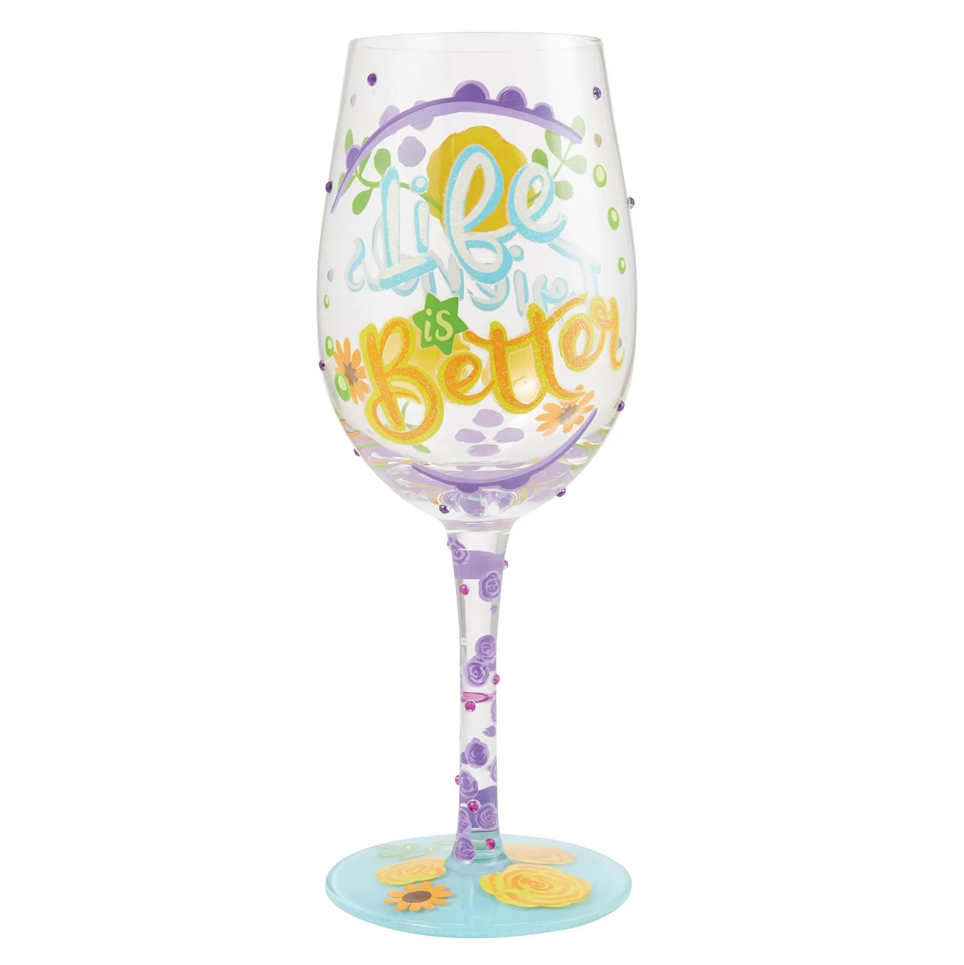 Best Sale Enesco Gift Life with Friends Wine Glass