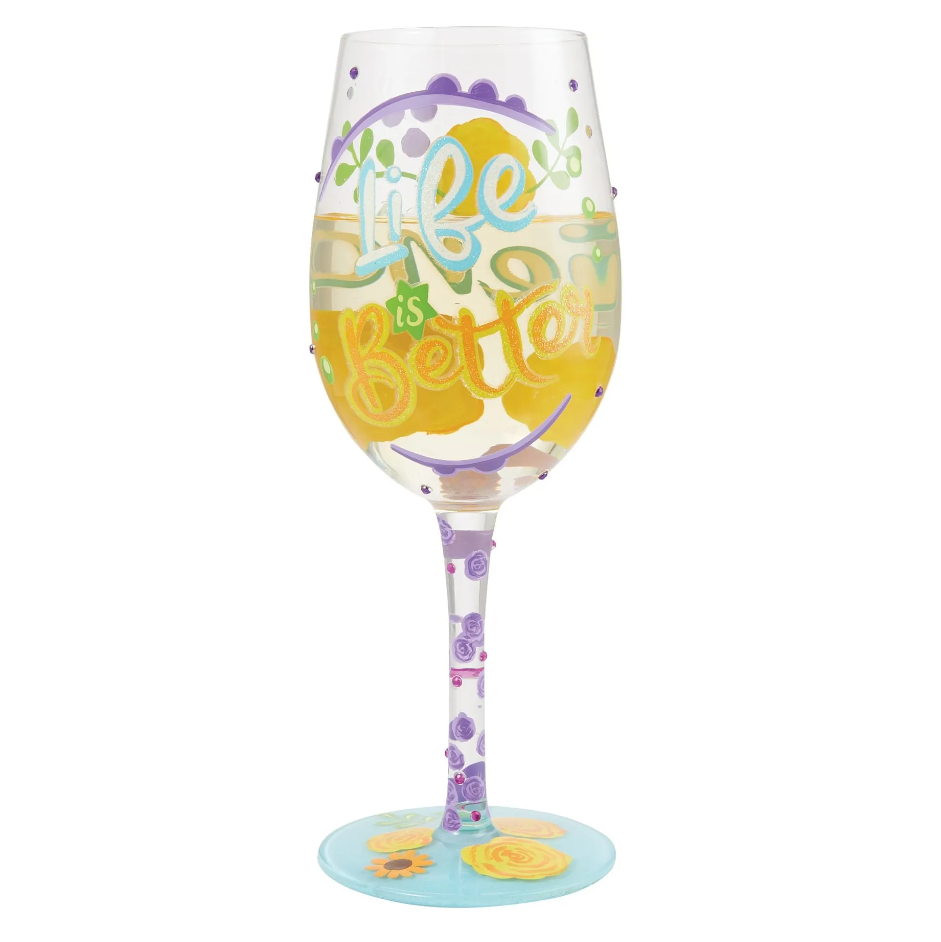 Best Sale Enesco Gift Life with Friends Wine Glass