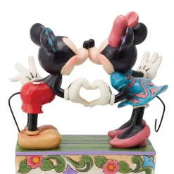 Hot Enesco Gift Mickey & Minnie w/ Heart Hands