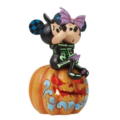 Shop Enesco Gift Mickey&Minnie Scared Skeletons