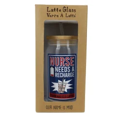 Outlet Enesco Gift Nurse Latte Glass with Lid