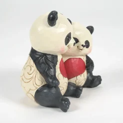 Best Enesco Gift Panda Couple With Heart Fig