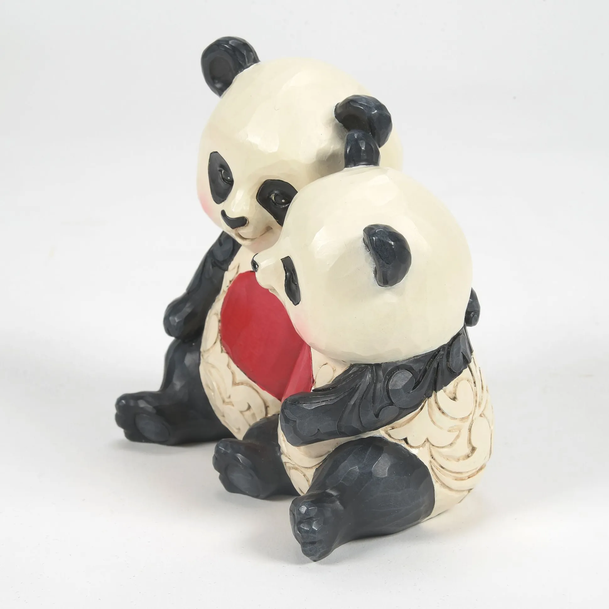 Best Enesco Gift Panda Couple With Heart Fig