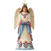 Hot Enesco Gift Patriotic Angel Folded FlagOrn