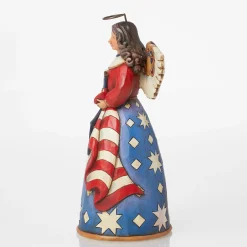 Outlet Enesco Gift Patriotic Angel in Flag Dress