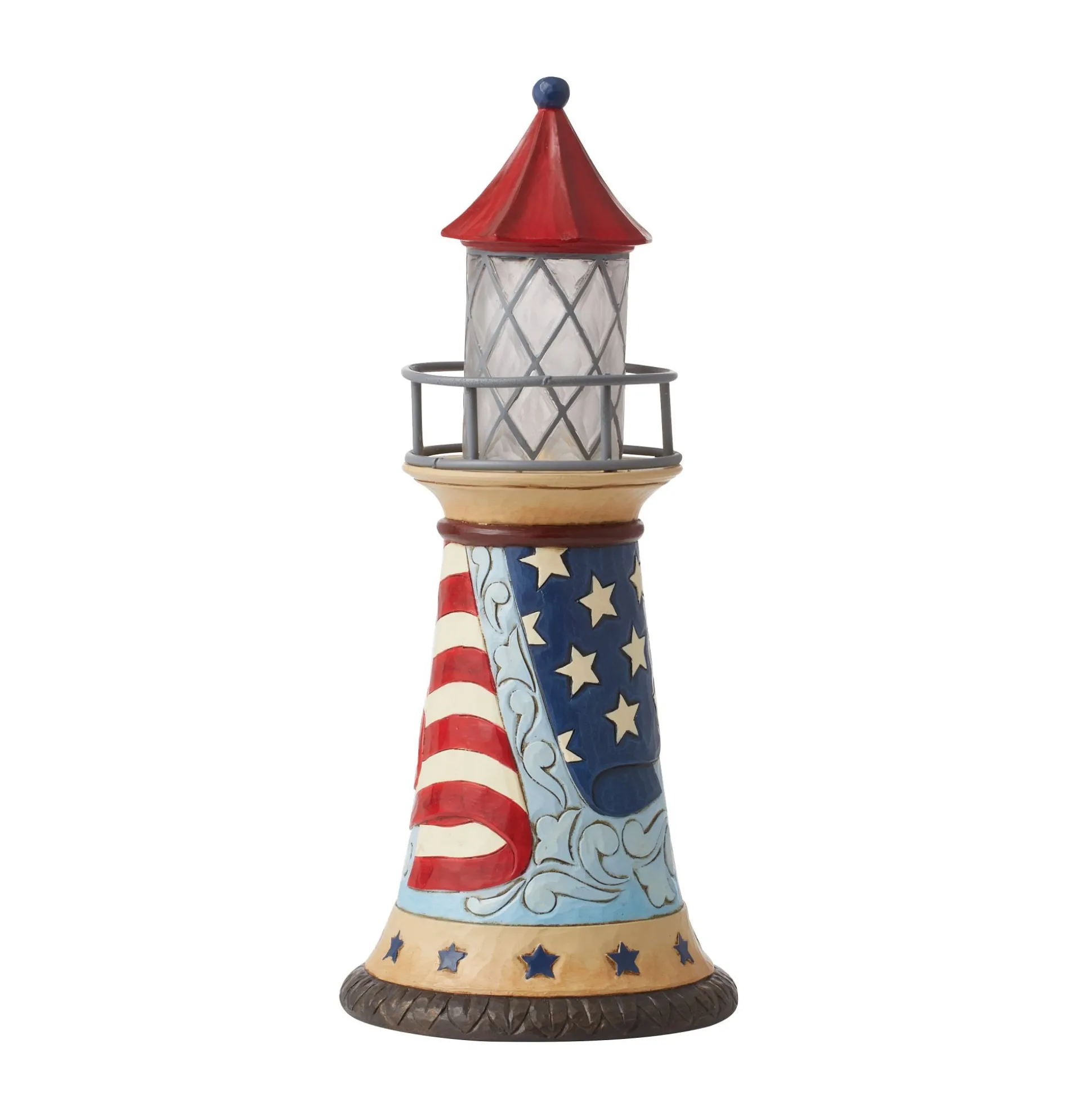 Online Enesco Gift Patriotic LED Lighthouse