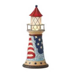 Online Enesco Gift Patriotic LED Lighthouse