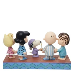 New Enesco Gift Peanuts gang in Christmas PJ's