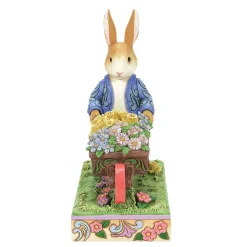 Best Sale Enesco Gift Peter Rabbit with Wheelbarrow