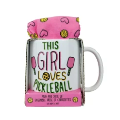 Sale Enesco Gift Pickle Ball Mug Sock Set