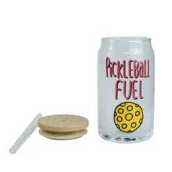 Best Enesco Gift PickleBall Latte Glass w Lid