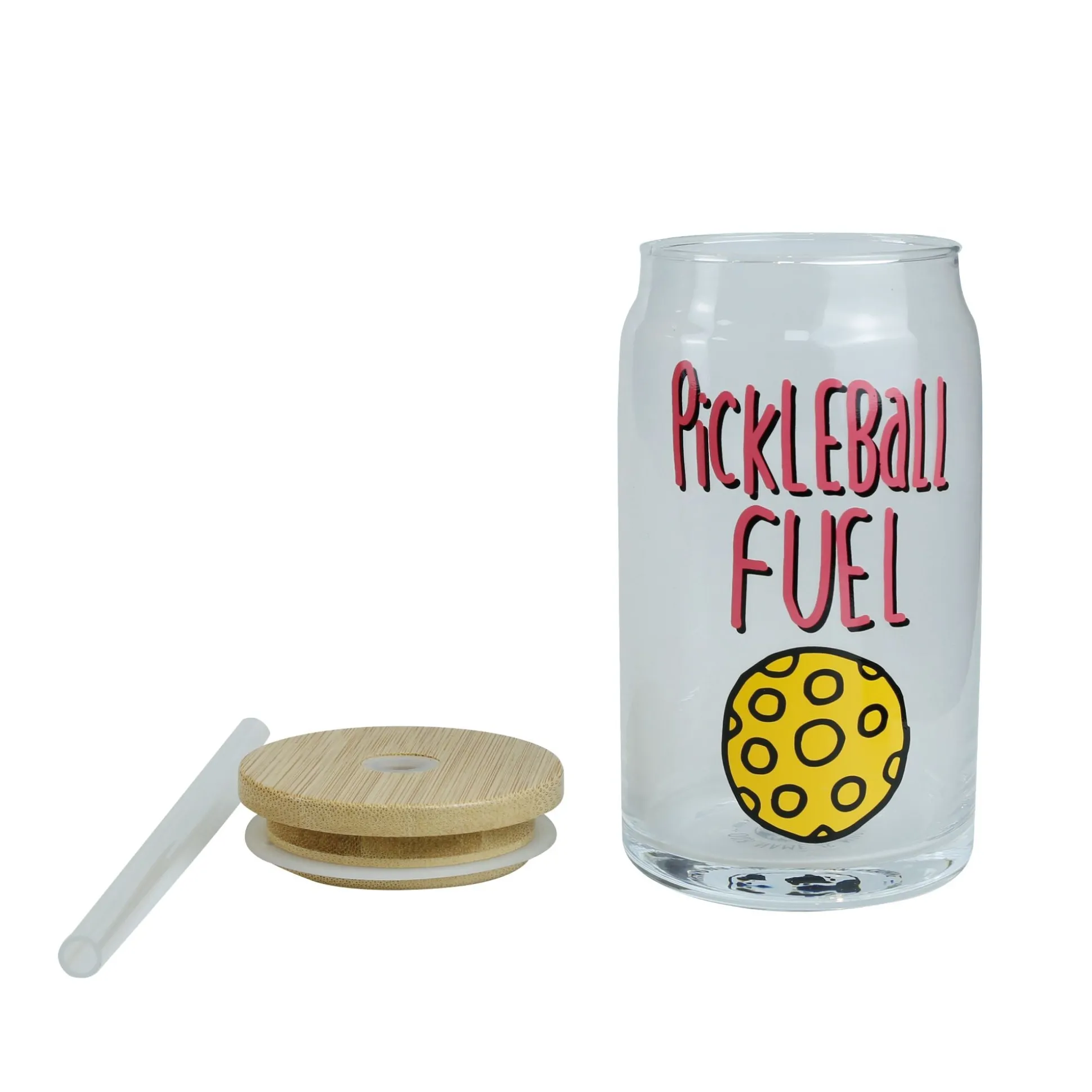Best Enesco Gift PickleBall Latte Glass w Lid