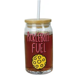 Best Enesco Gift PickleBall Latte Glass w Lid