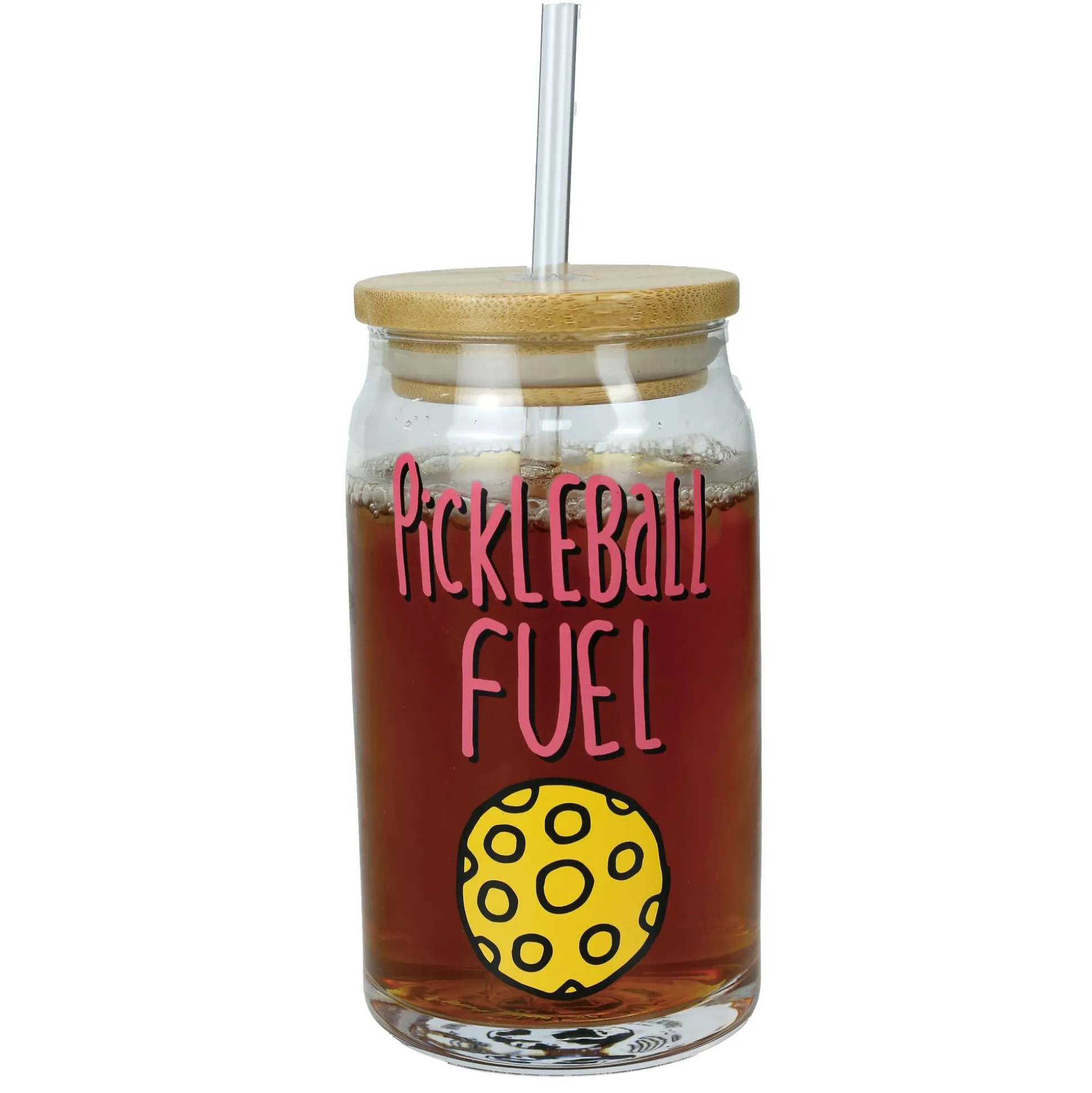 Best Enesco Gift PickleBall Latte Glass w Lid