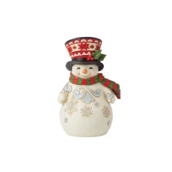 Store Enesco Gift Pint Size Snowman w/Large Hat