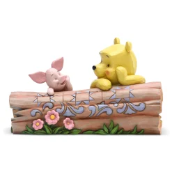 Shop Enesco Gift Pooh and Piglet by Log