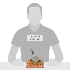 Discount Enesco Gift Quail Sitting on Leaves Fig