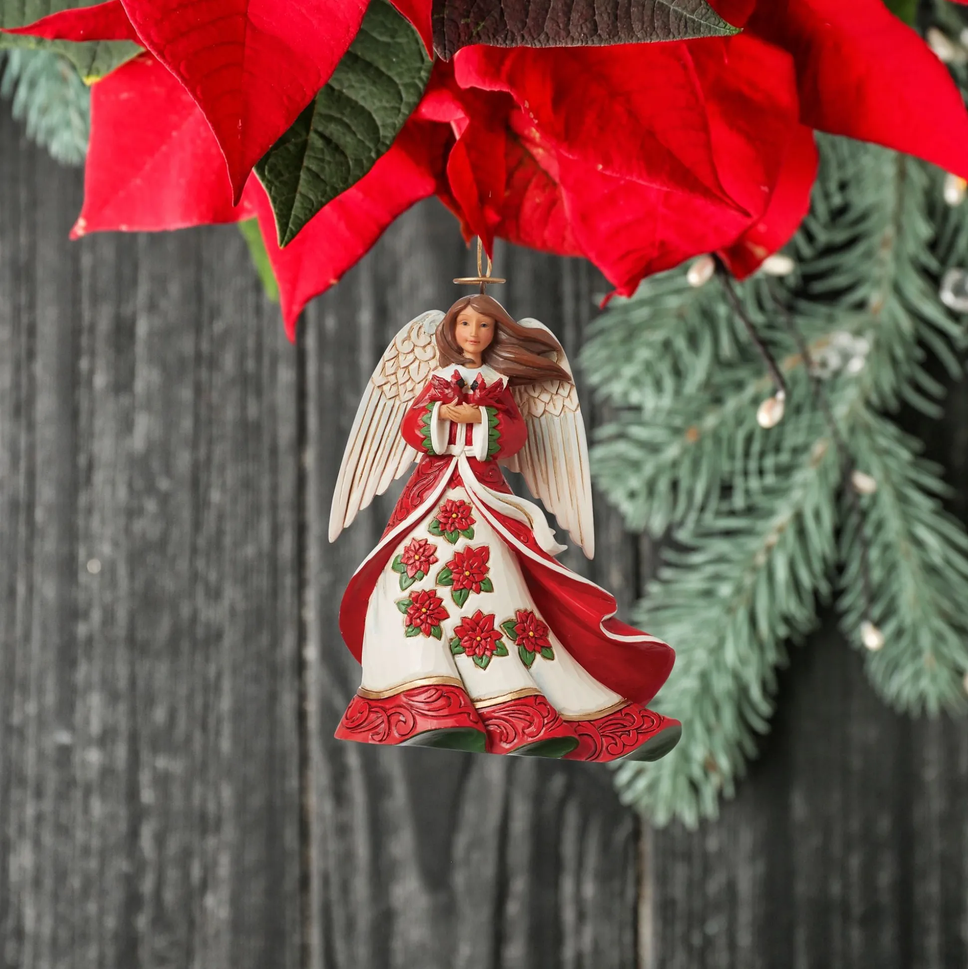 Shop Enesco Gift Red Angel with Cardinals Orn