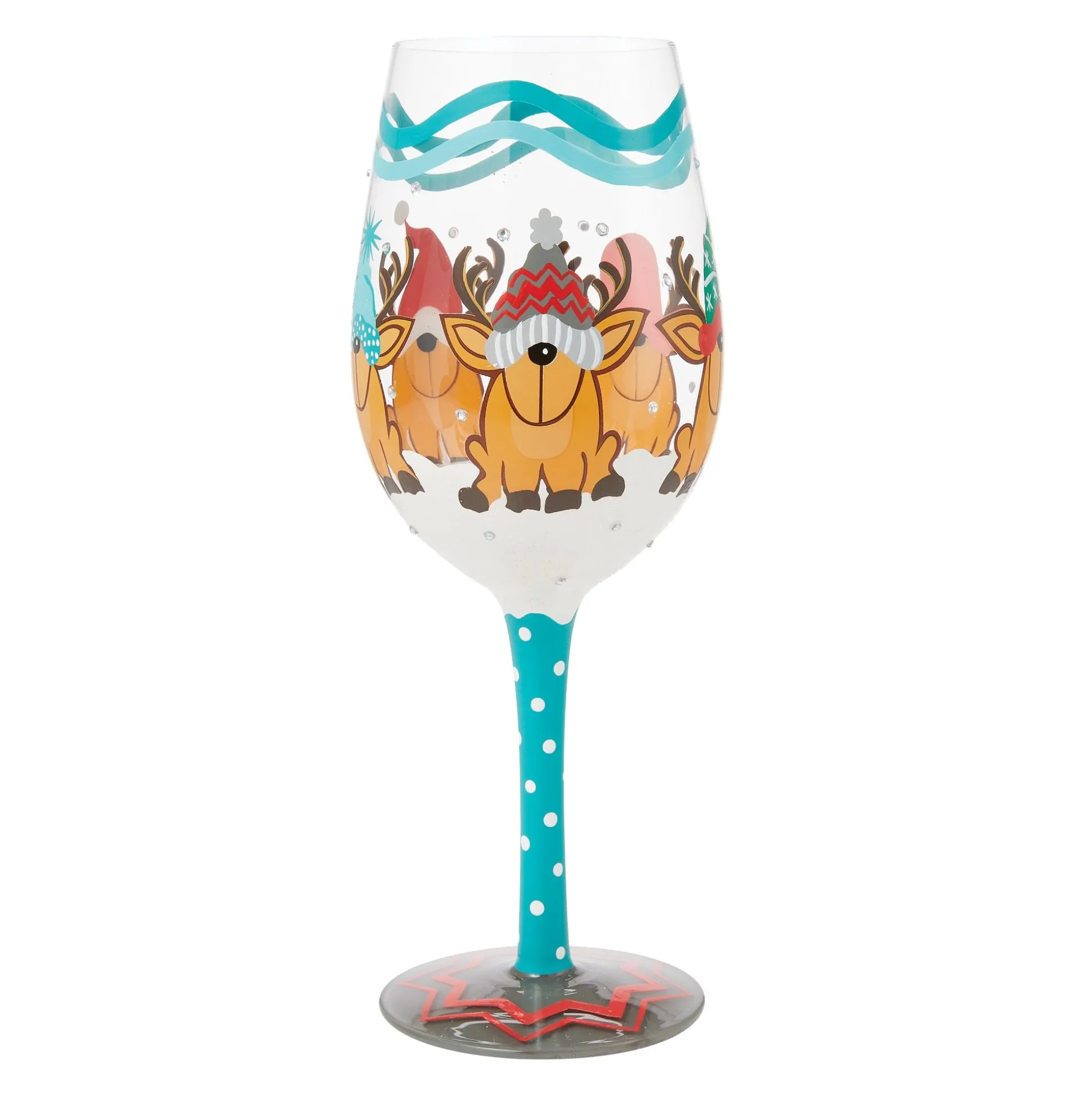Best Enesco Gift Reindeer Games Wine Glass
