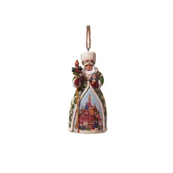 Best Sale Enesco Gift Russian Santa Ornament