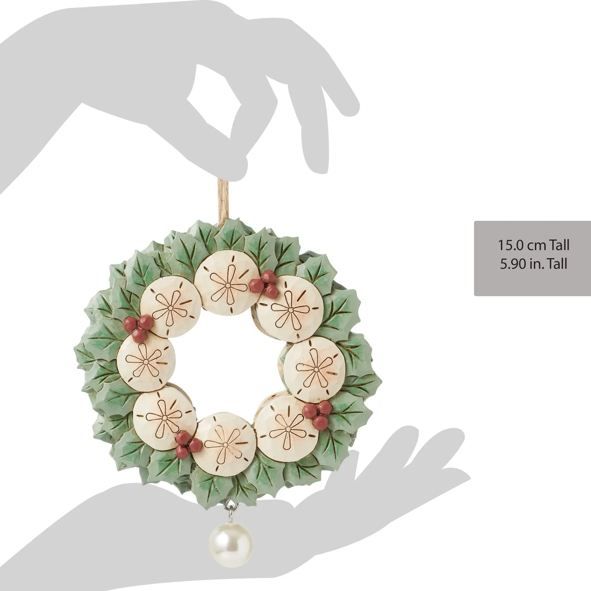 Online Enesco Gift Sand Dollar Wreath Ornament