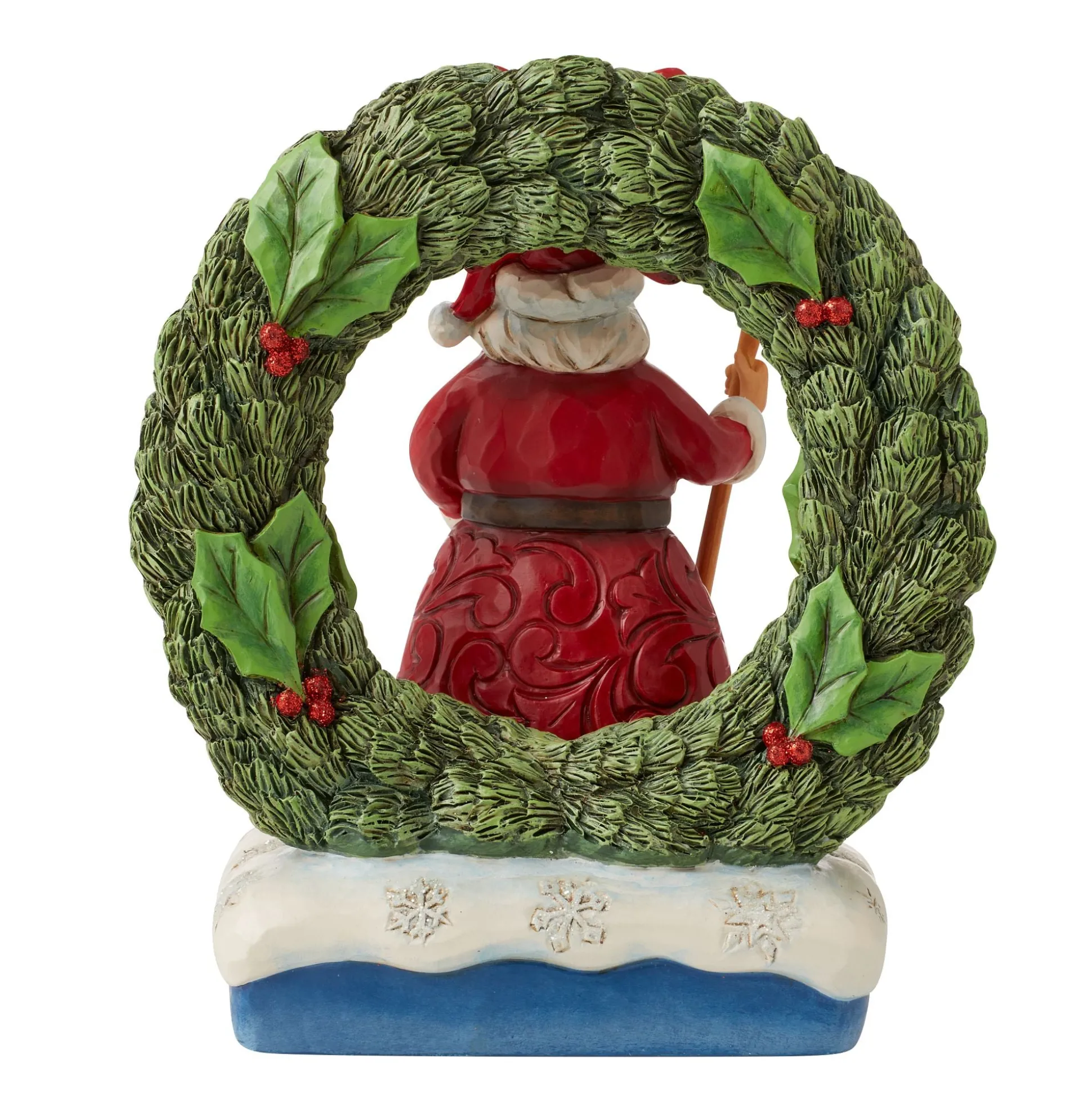 Cheap Enesco Gift Santa by Light-Up Wreath
