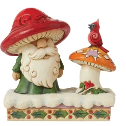 Clearance Enesco Gift Santa by Mushroom and Bird