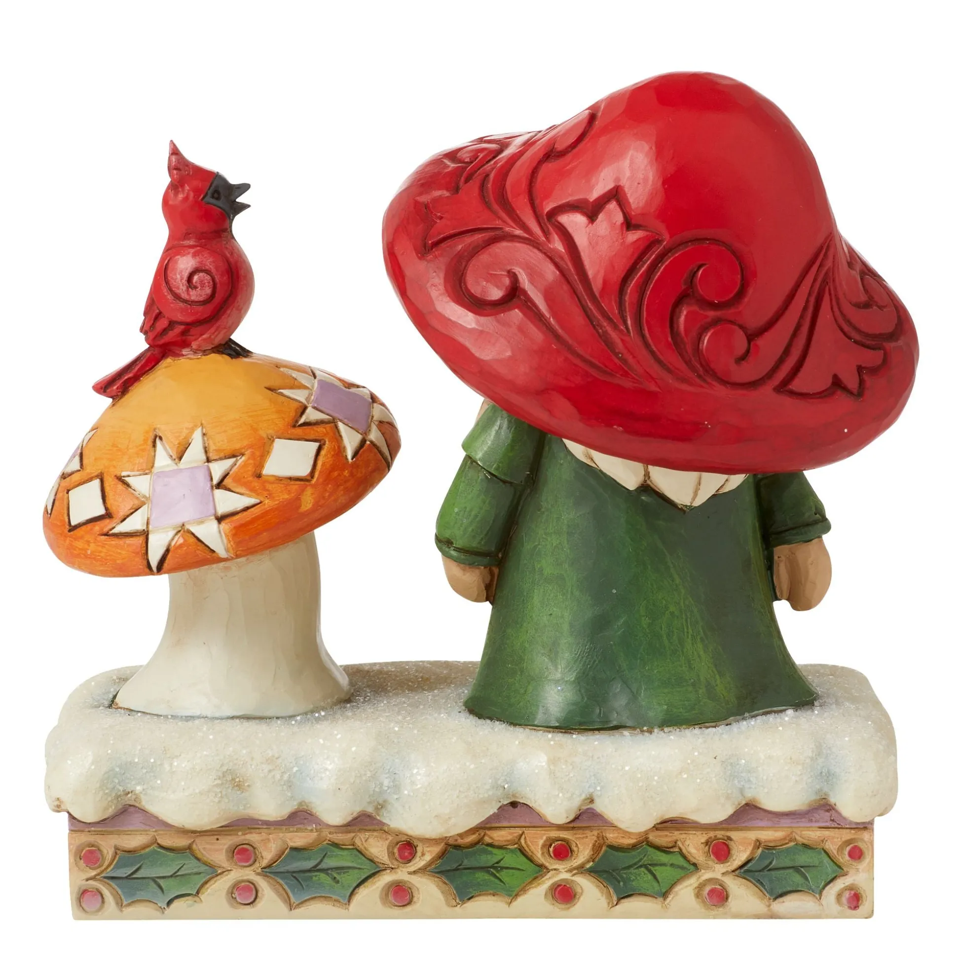 Clearance Enesco Gift Santa by Mushroom and Bird