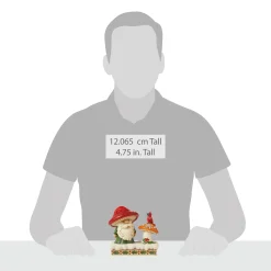 Clearance Enesco Gift Santa by Mushroom and Bird