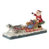 New Enesco Gift Santa Dog Sledding
