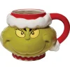 Cheap Department 56 Santa Grinch Sculpted Mug