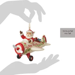 Fashion Enesco Gift Santa in Airplane Ornament