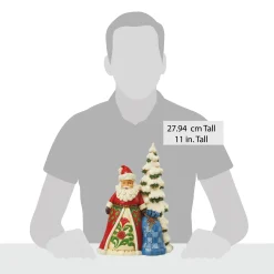 Best Sale Enesco Gift Santa Next To Tree with Toybag