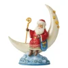 Best Enesco Gift Santa on Cresent Moon Figurine